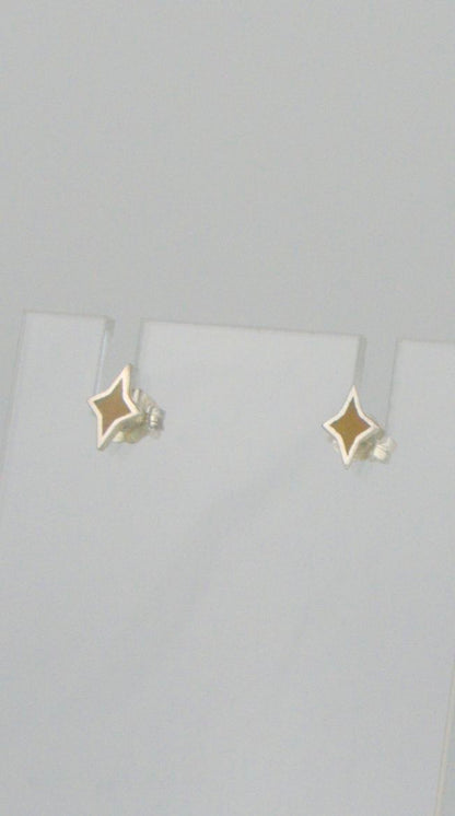Mini Enamel Star Studs