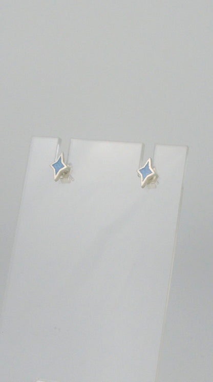 Mini Enamel Star Studs