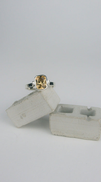 Citrine Picnic Basket Ring