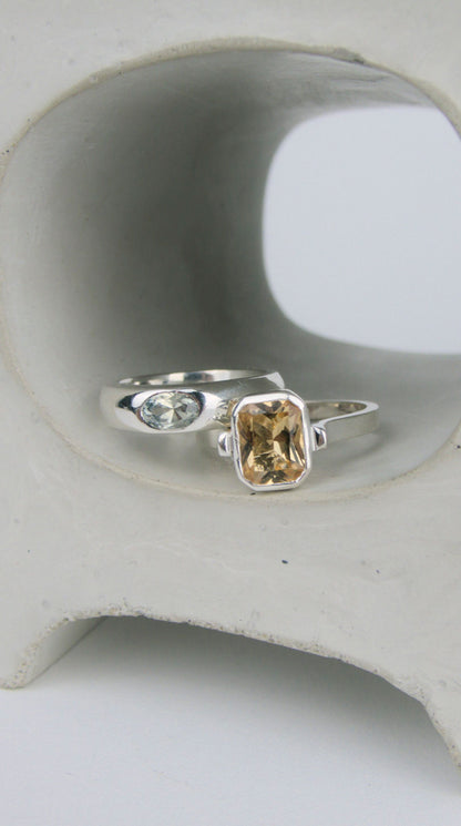 Citrine Picnic Basket Ring