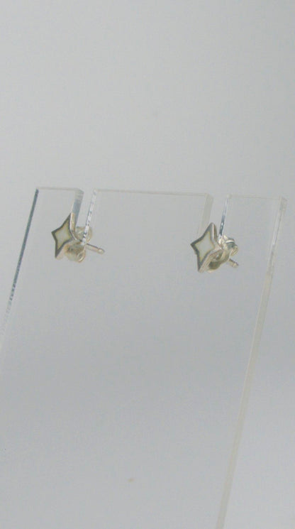 Mini Enamel Star Studs