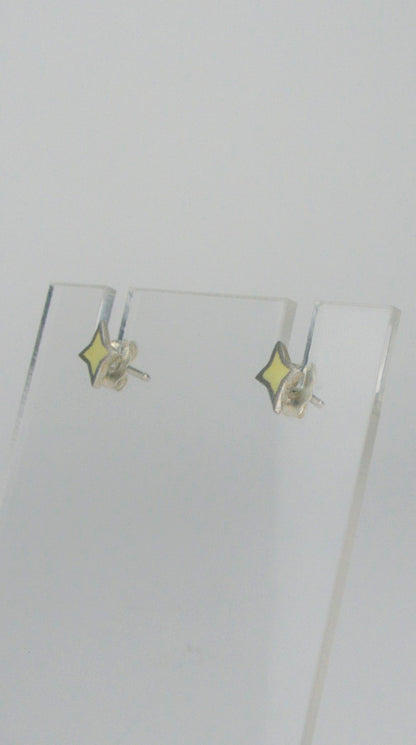 Mini Enamel Star Studs