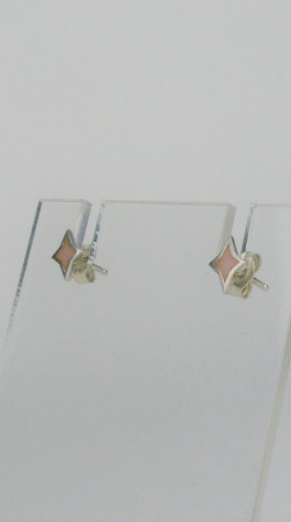 Mini Enamel Star Studs
