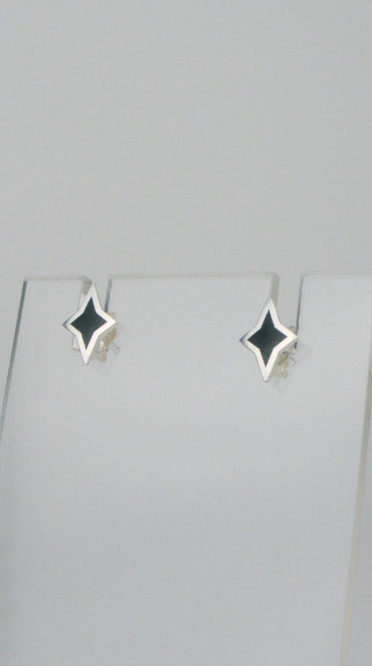 Mini Enamel Star Studs