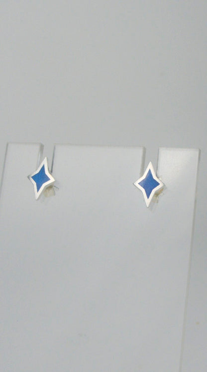 Mini Enamel Star Studs