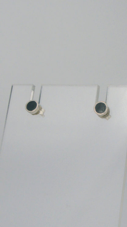 Mini Enamel Circle Studs