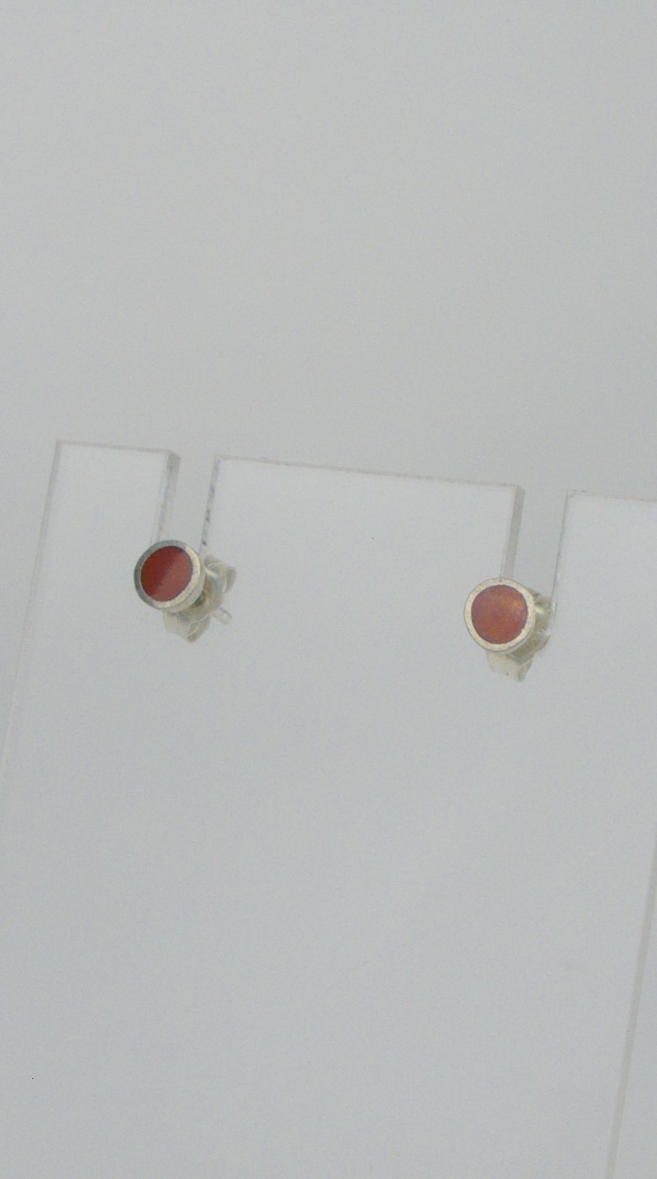 Mini Enamel Circle Studs