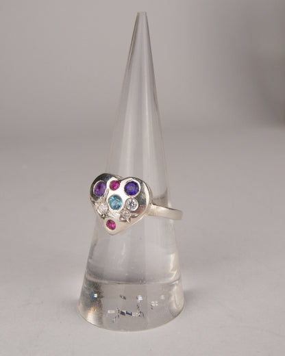 Confetti Heart Ring