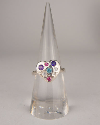 Confetti Heart Ring