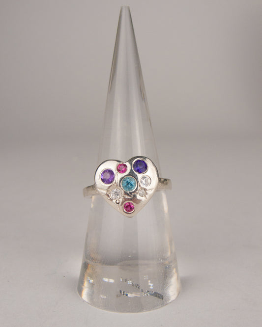 Confetti Heart Ring