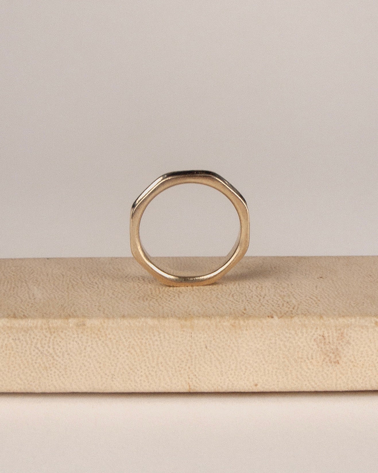8 Scoop Ring 10k Yellow
