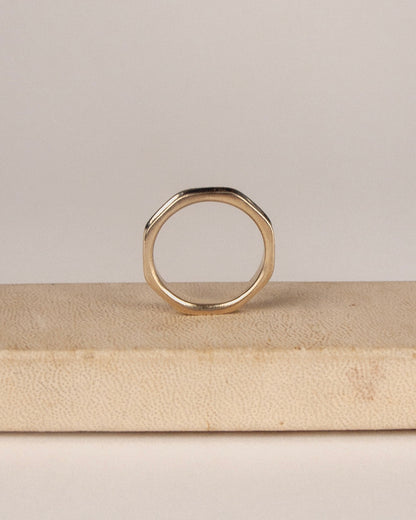 8 Scoop Ring 10k Yellow