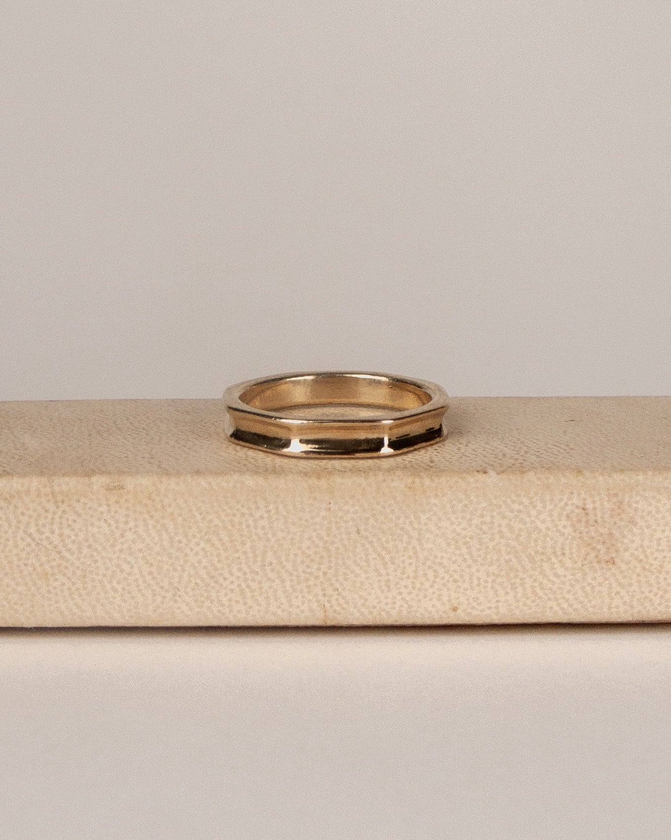 8 Scoop Ring 10k Yellow