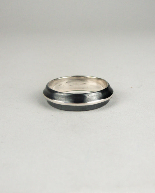 Oxidized Bevel Band