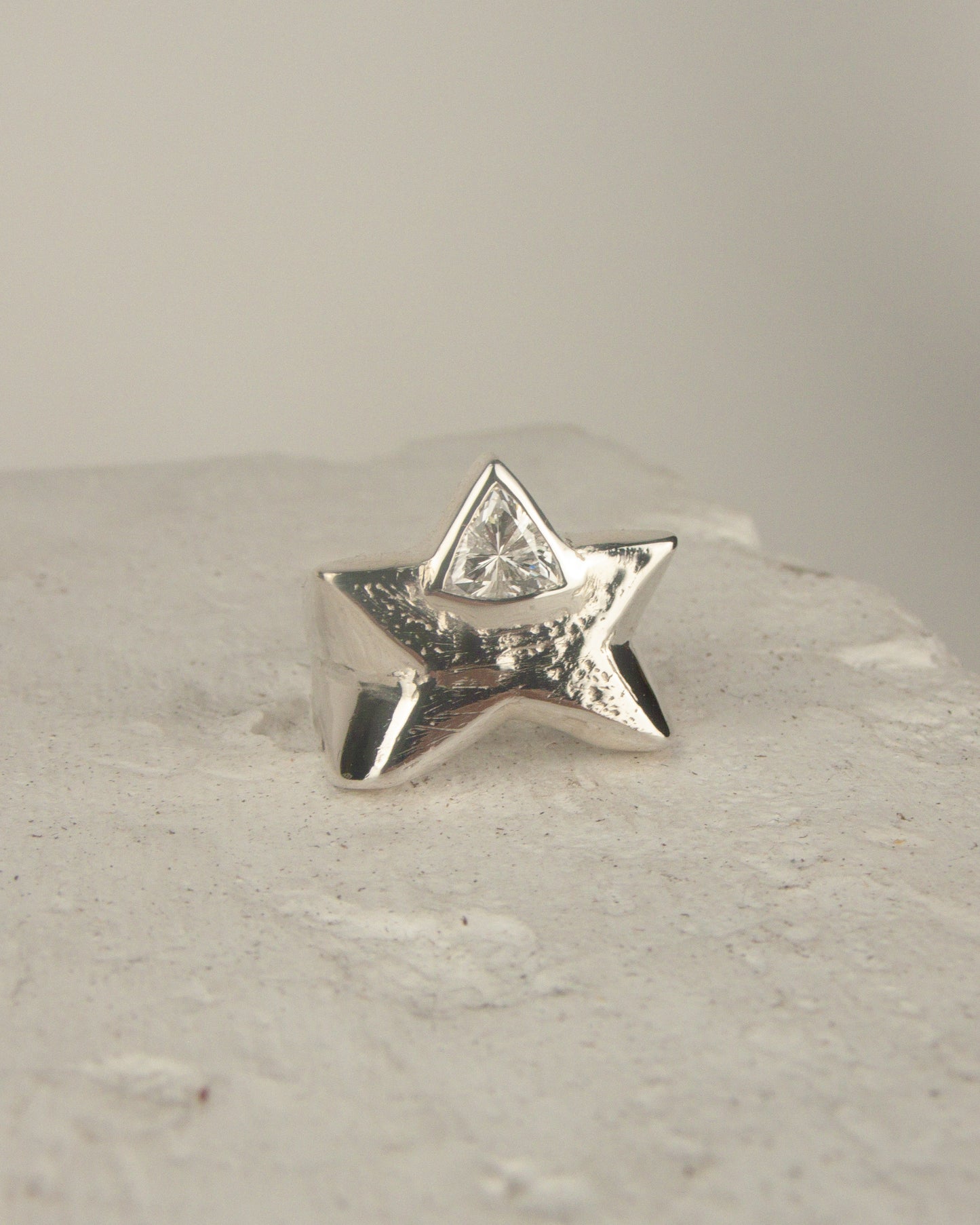 Trillion Diamond Star Ring