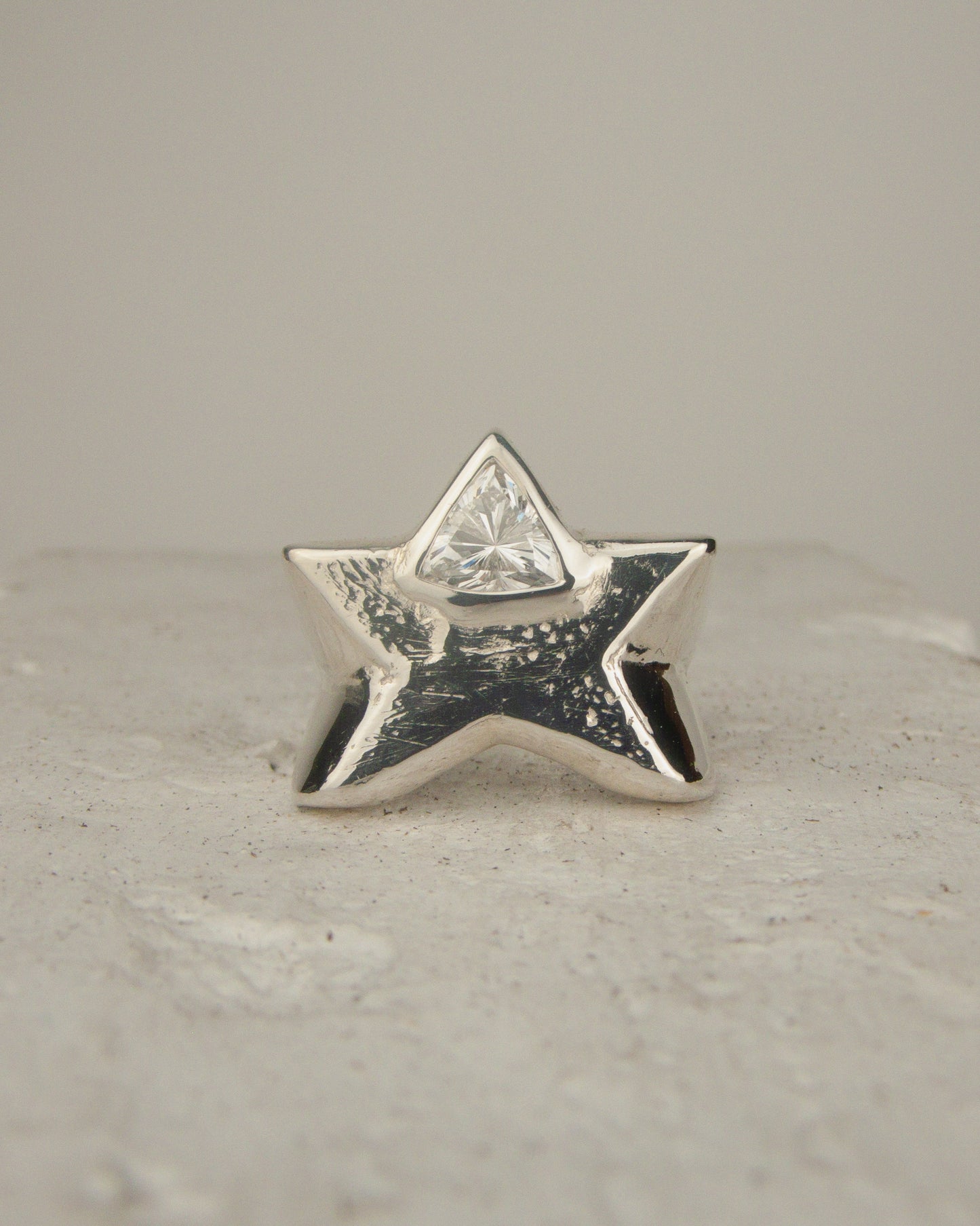 Trillion Diamond Star Ring