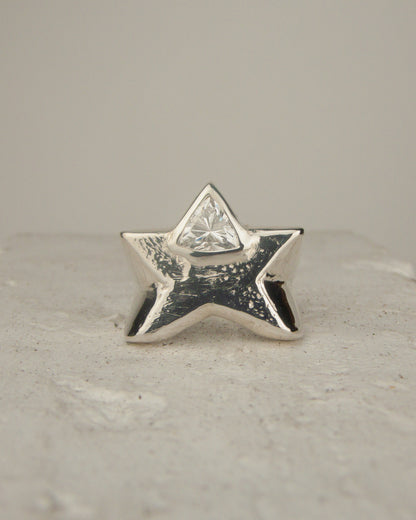 Trillion Diamond Star Ring