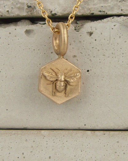 Hex Bee Pendant