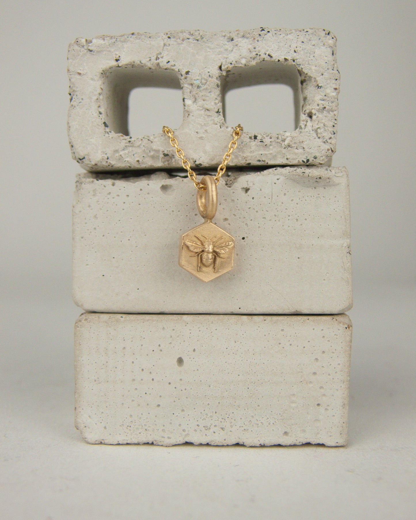 Hex Bee Pendant