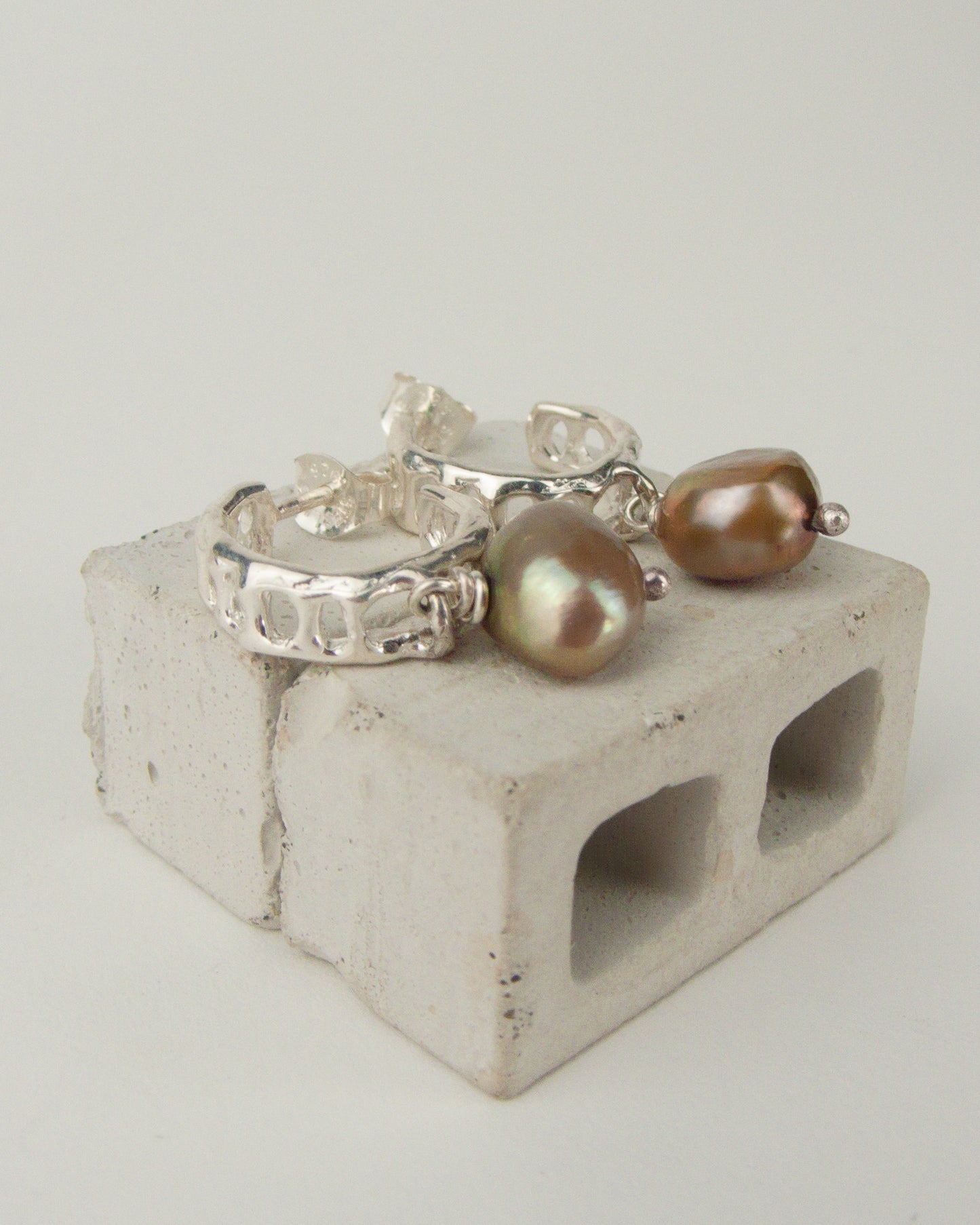 Signature Hoop Drops W/ Pearls