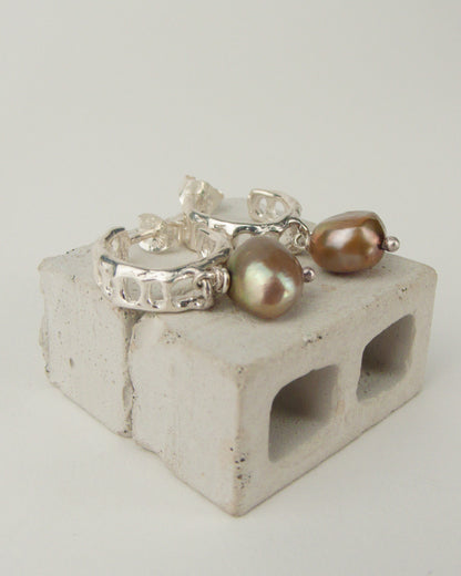 Signature Hoop Drops W/ Pearls