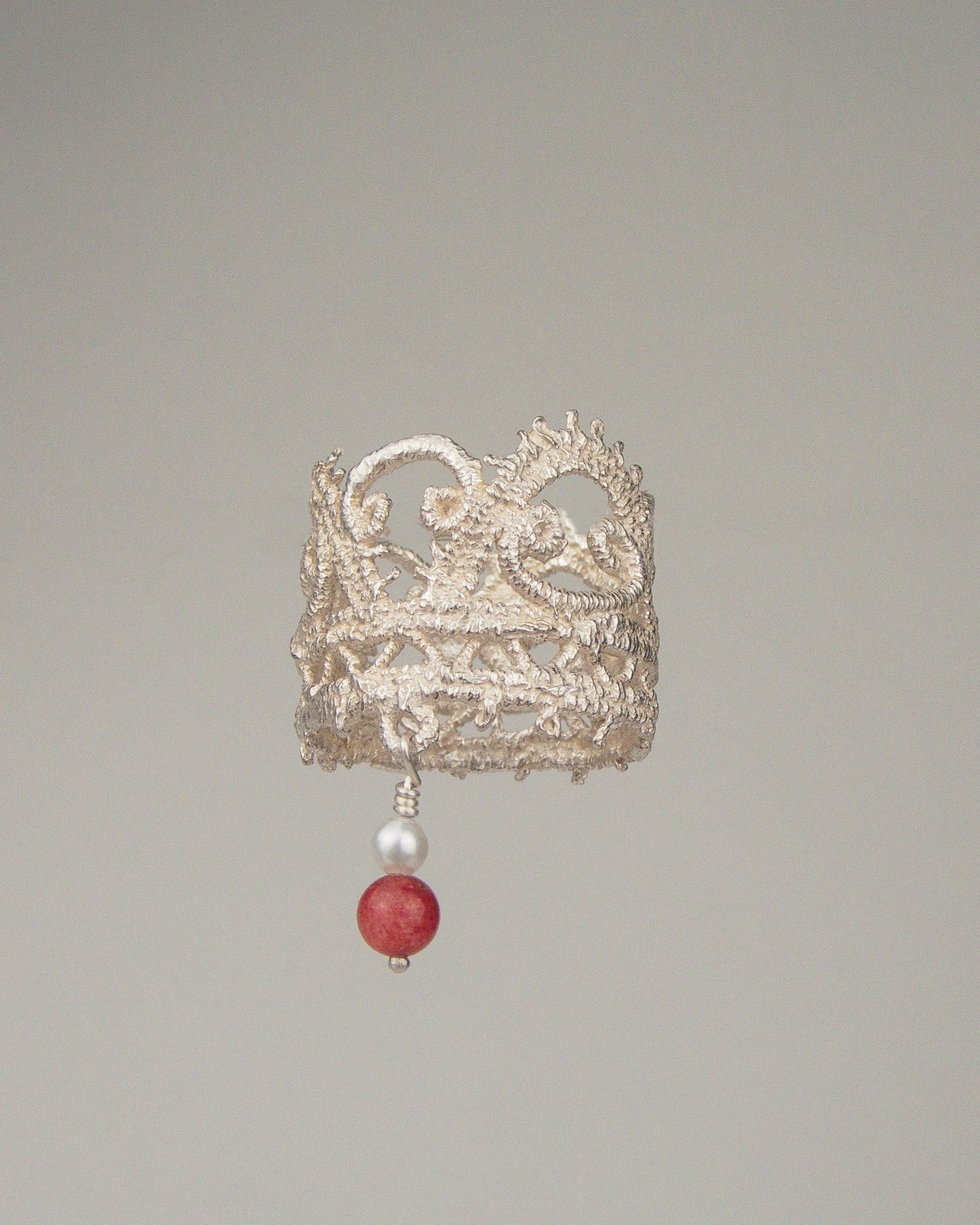 Lace Ring with Charm