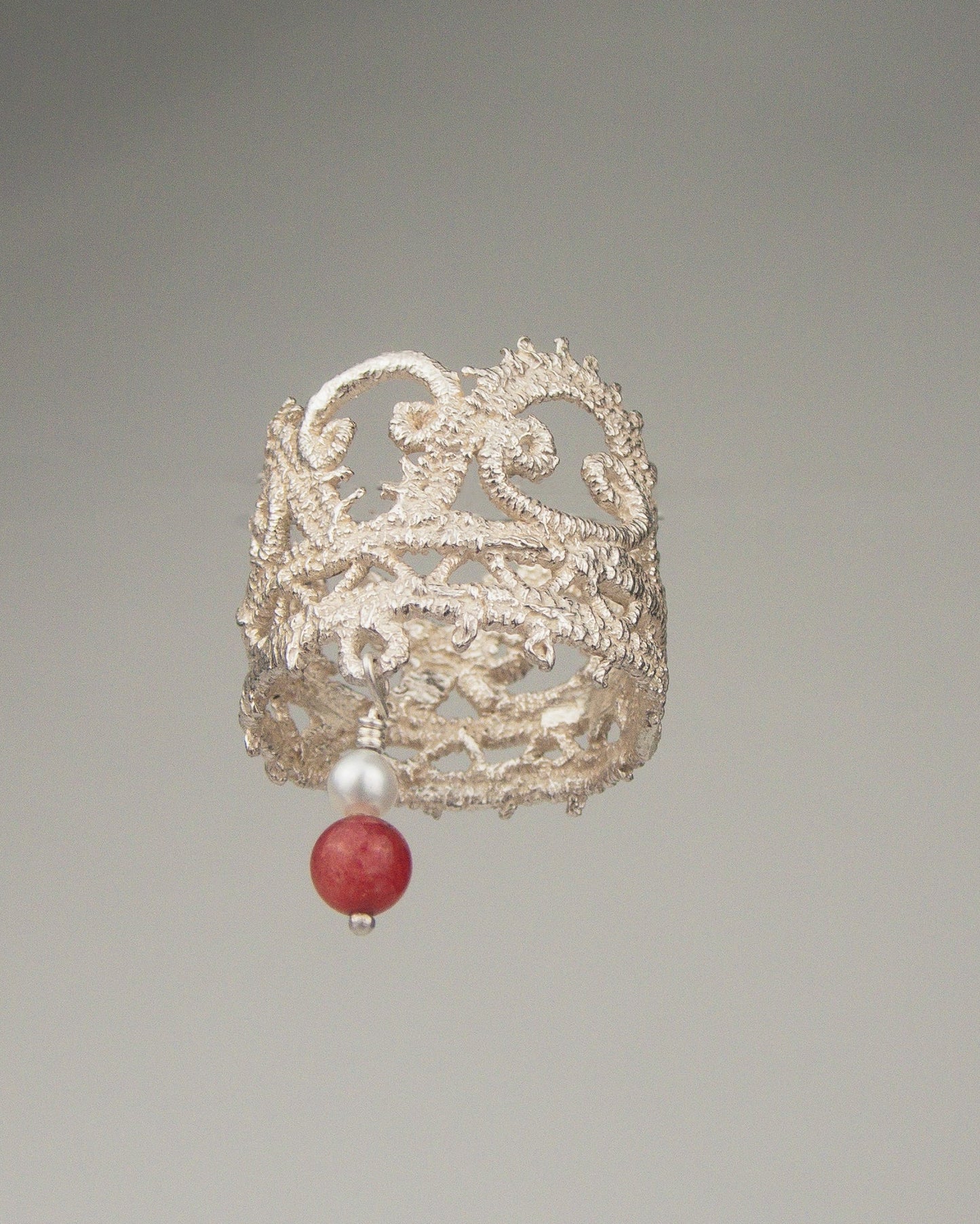 Lace Ring with Charm
