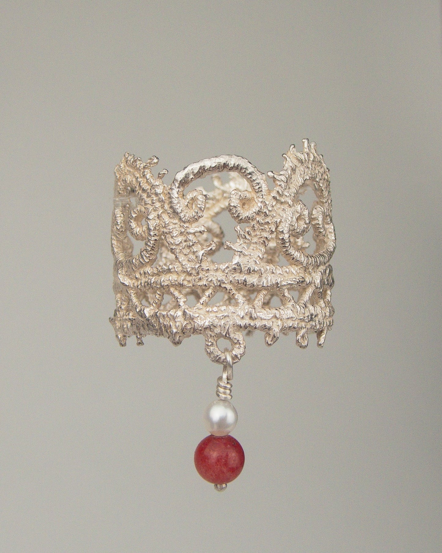 Lace Ring with Charm