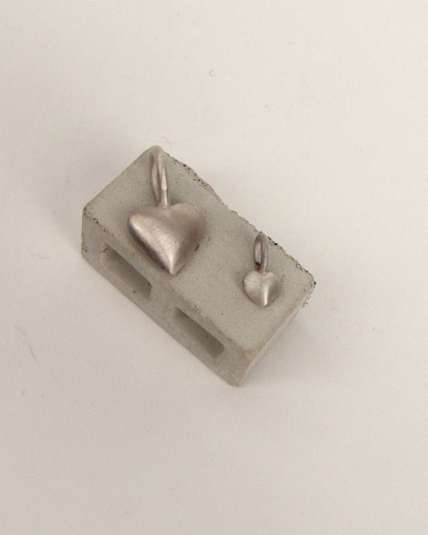 Sterling Puffy Heart Charm