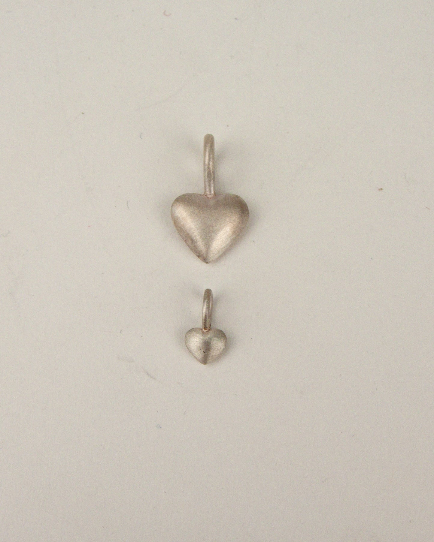 Sterling Puffy Heart Charm