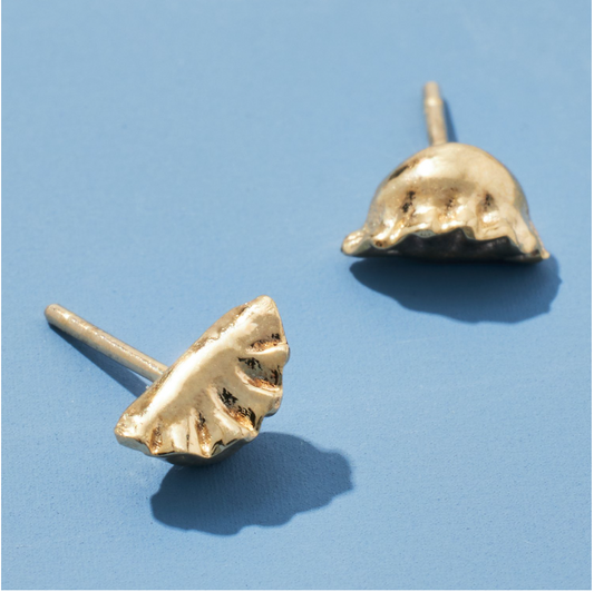 Sterling Silver Dumpling Earrings