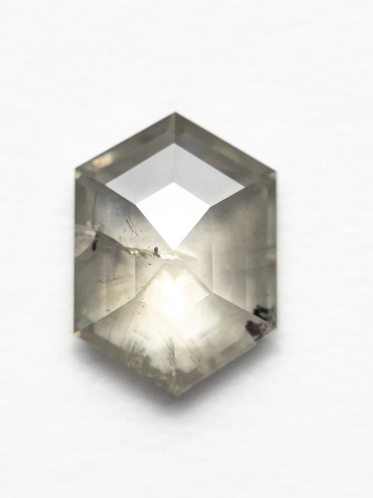 Smoky Hexagon Rose Cut Diamond