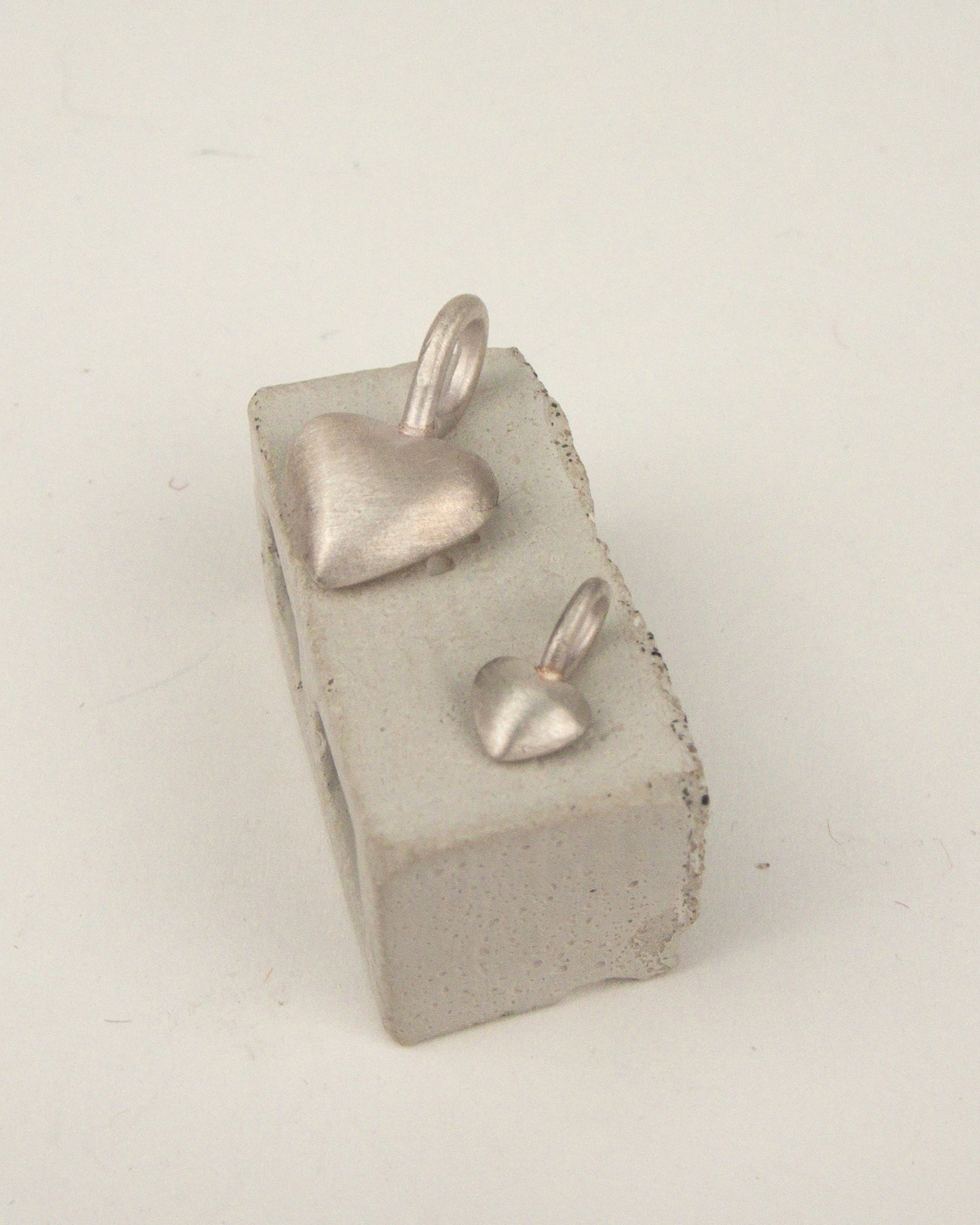 Sterling Puffy Heart Charm
