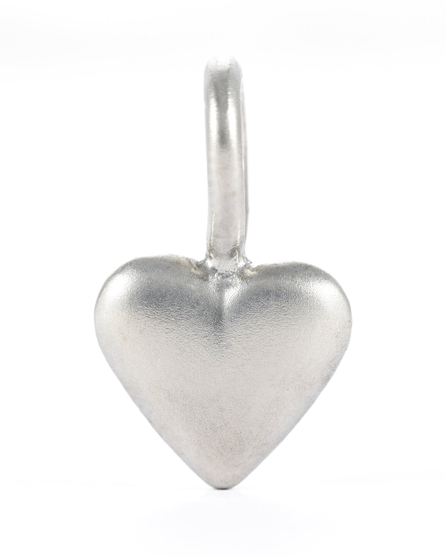 Sterling Puffy Heart Charm