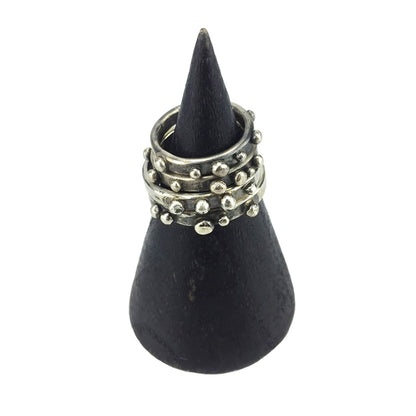 Studded Orb Stacker Ring