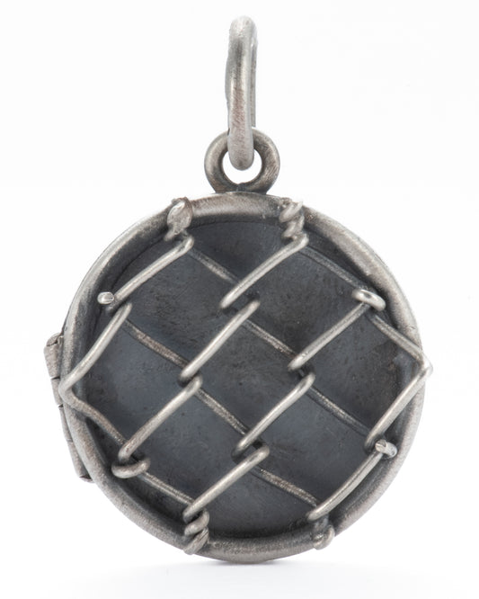 Large Round Chainlink Locket