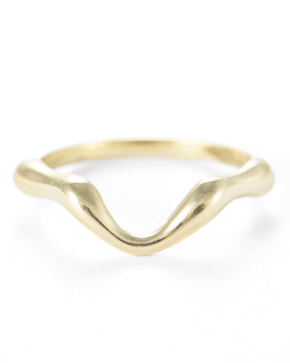 Green Gold Flowing Contour Band