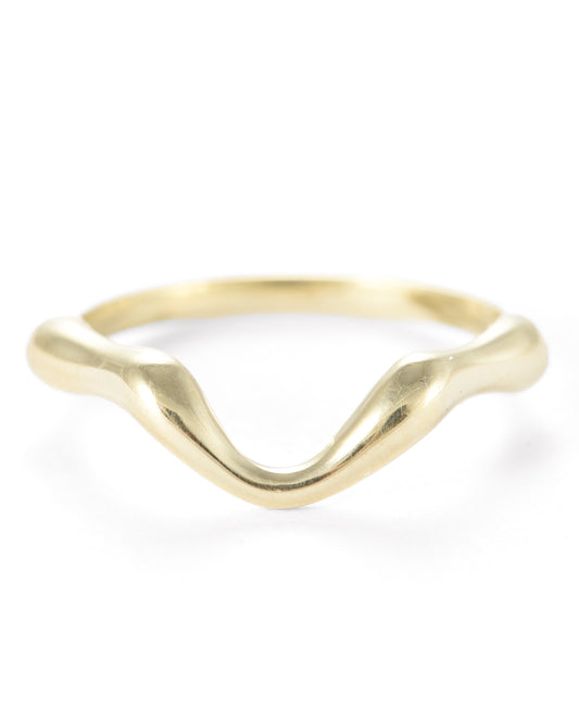 Green Gold Flowing Contour Band