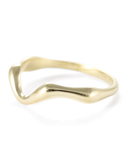 Green Gold Flowing Contour Band