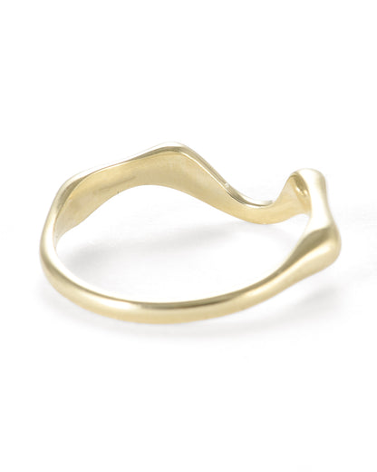 Green Gold Flowing Contour Band